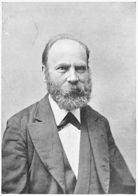 Evald Tang Kristensen som yngre, portræt gengivet i tidsskriftet Folk-Lore 1898
